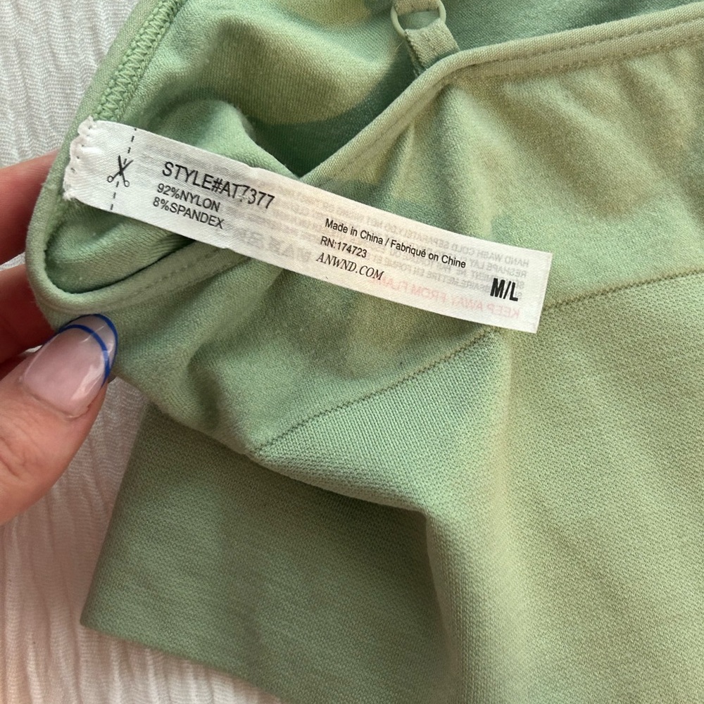 Green Crop Top - Picture 3 of 3